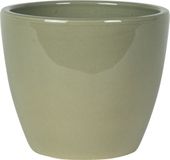 Ter Steege Bloempot - groen - Scandinavische look - glanzend - keramiek - 16 x 13 cm
