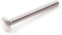 Hoenderdaal Boulons à tête ronde Inox 10x70 Sans écrou DIN 603 - 25 pièces