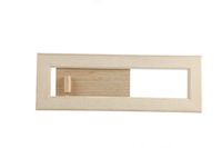 Eliga Ventilatieschuiver van hout