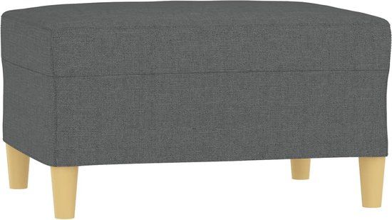 vidaXL Voetenbank 70x55x41 cm stof donkergrijs