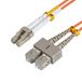 MicroConnect LC/PC-SC/PC Fiber Optic Cable - 2m - Orange