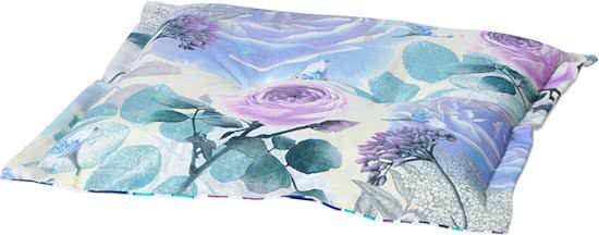 Madison Hockerkussen voetenbank Rozen Blue Notes 50x50cm