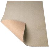 ANRO Badmat Beige 90x200cm Dun 3mm Antislip Douchemat Microvezel Wasbaar