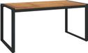 Syfax Tuintafel met U-vormige poten 160x80x75 cm massief acaciahout