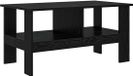 vidaXL - Salontafel - Zwart - Eiken - 90 x 50 x 45 cm - Bewerkt hout