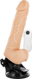 BASECOCK | Realistic Vibrator Remote Control Natural 19.5cm