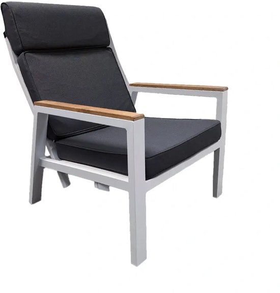 Trestino Stefano Relax Tuinstoel Verstelbaar - Teak/Wit