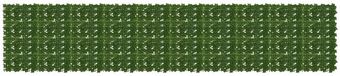 vidaXL Balkonscherm met bladeren Groen 500 x 100 cm