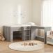 Maison Exclusive - Lit superposé avec bureau pour enfants, 2 pièces, gris Sonoma