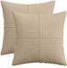 vidaXL Kussensloop 2 stuks ALMELO Taupe 45 x 45 cm corduroy