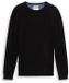 Tom Tailor Pull en coton - Taille S - Noir