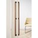 Viefe DUO BIG Poignée Bois et Aluminium Chêne - Gris Lava - 960 mm - Les Deux Côtés (1 Paire)