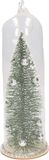 Merkloos / Sans marque Koopman International Zilveren kerstboom in stolp kerstversiering hangdecoratie 22 cm