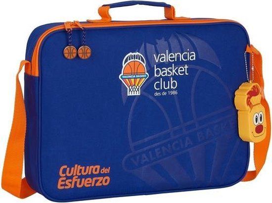 Schooltas Valencia Basket Blauw Oranje (38 x 28 x 6 cm)