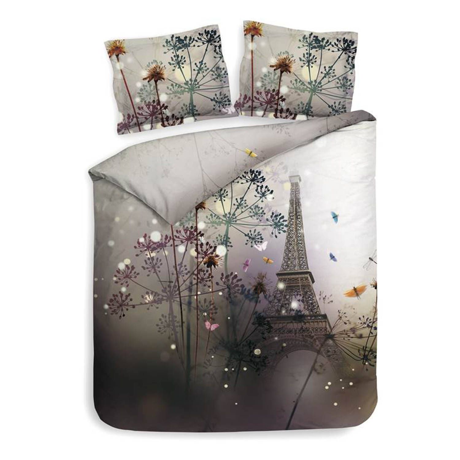 Heckett & Lane Aimy Dekbedovertrek - Lits-jumeaux - 240x200/220 cm - White/Grey