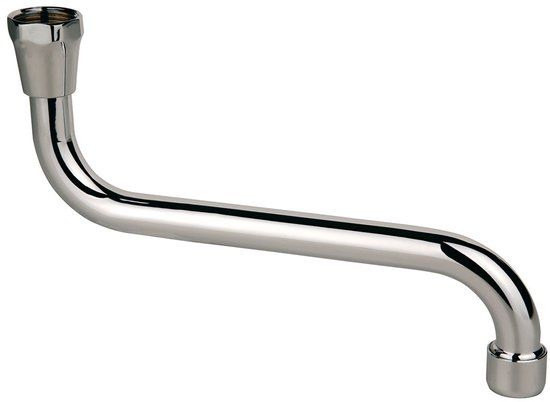 KIRCHHOFF S-Uitloop - 3/4" x 200 mm - Met Straalregelaar - Vlakke Dichting
