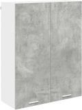 vidaXL Hangkast Beton Grijs 80 x 31 x 100 cm Bewerkt Hout