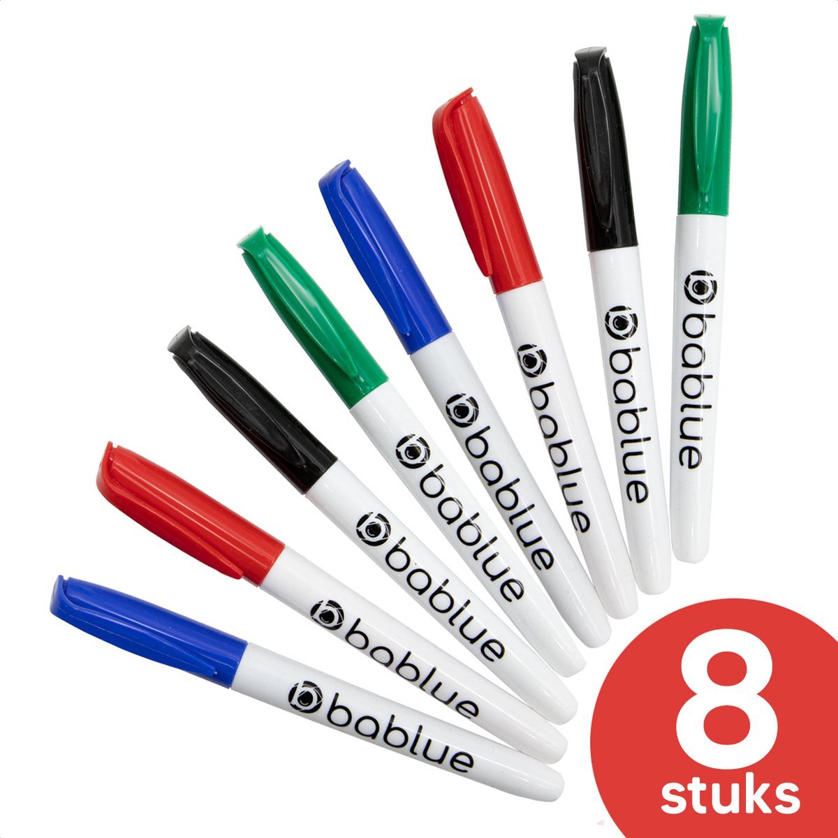 Bablue Bablue® Whiteboard Stiften Whiteboard Marker 8 Stuks De