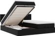 vidaXL - lit coffre avec matelas 160x200cm similicuir noir