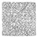 Frandis 195144 douchebodem van pvc/koord, 50 x 50 cm, grijs