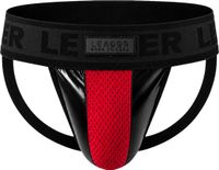Merkloos / Sans marque LEADER FETISH Brut Jockstrap Red - Maat M