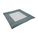 ULLENBOOM Couverture pour tout-petit & tapis de parc motif gaufré floral vert 140 x 140 cm