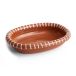 HAY Plat de service ovale Barro Natural with stripes, small 20x27,5 cm