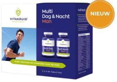 Vitakruid Multi dag & nacht man 2 x 90 tabletten