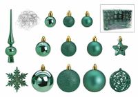 G. Wurm Set de décorations de Noël Plastique Vert 111 pièce(s)