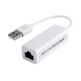 PremiumCord Adapter USB 2.0 naar LAN RJ45 Ethernet 10/100 Mbit, witte kleur