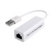 PremiumCord Adapter USB 2.0 naar LAN RJ45 Ethernet 10/100 Mbit, witte kleur