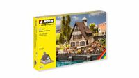 NOCH® Gasthaus met biertuin, herberg modelbouw, 18,9 x 17,2 cm voor spoorbreedte H0