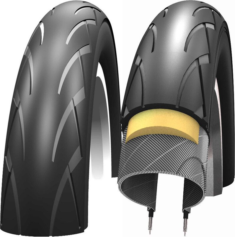 Schwalbe Buitenband BUB Swal.12-1.75(47-203)HS413 Kid Plus PGuard TwinSk zwart