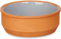 La Dehesa Tapas/creme brulee serveer schaaltjes - set van 6x - terracotta - grijs - 12 x 4 cm