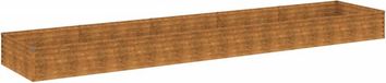 vidaXL verhoogde plantenbak 482x100x36 cm cortenstaal