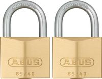 ABUS Hangslot Messing 65/40 - Set van 2, Gelijksluitend