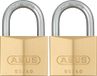 ABUS Hangslot Messing 65/40 - Set van 2, Gelijksluitend