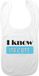 Bellatio Decorations Baby slabbetje - Blauw - Katoen - Unisex