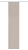 84860 HOMEbasics Oxford schuifgordijn, ondoorzichtig linnenstructuur, 245x60 cm, uni/eenkleurig, natuur