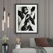 LUMALÉA Affiche / Poster - Design - 30x40 Cm - Bordure Noire Et Blanche