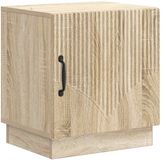 vidaXL Nachtkastje Sonoma Eiken 43 x 34,5 x 47 cm Bewerkt hout