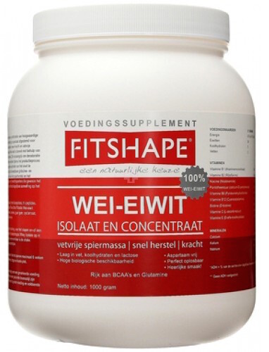 Fitshape Wei Eiwit Vanille 1000gr