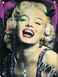 Metalen bord met reliëf, 20 x 15 cm, Marilyn Monroe, actrice, Amerikaanse zangeres, beroemdheid, iconen, Sidney Maurer, officiële licentie