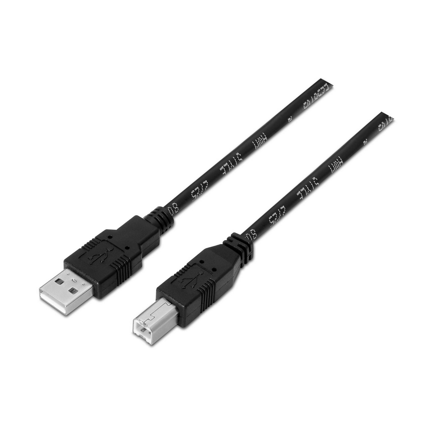 AISENS A101-0007 USB-kabel - USB 2.0 - USB A - USB B - 3 m - Zwart