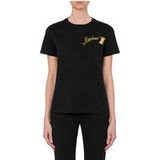 Moschino T-shirt Logo Brodé Noir