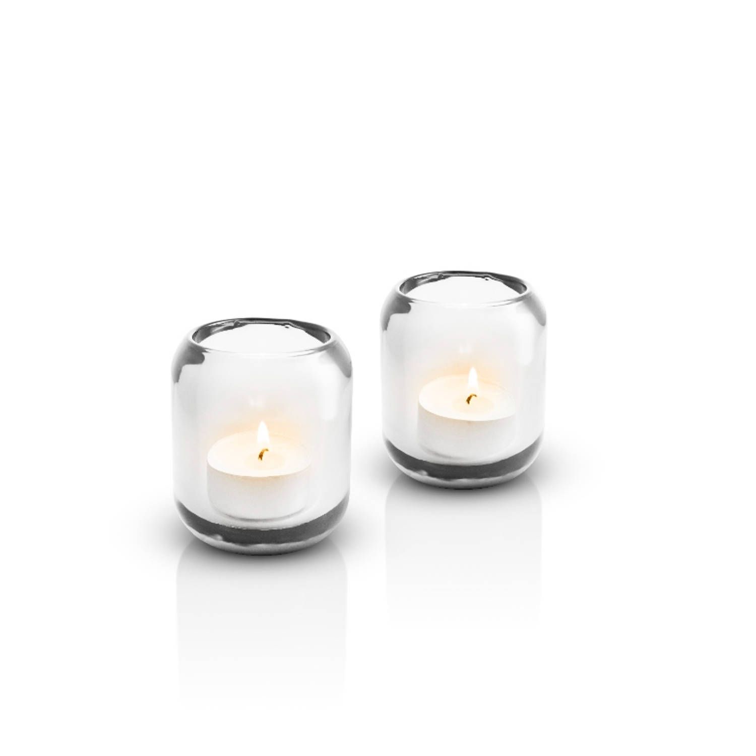 Eva Solo Acorn Waxinelichthouder Set van 2 - Clear - Glas - Transparant