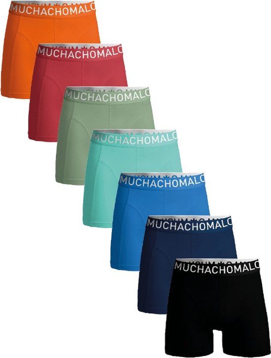 Muchachomalo Heren Boxershorts - 7 Pack - Maat M - 95% Katoen - Mannen Onderbroeken