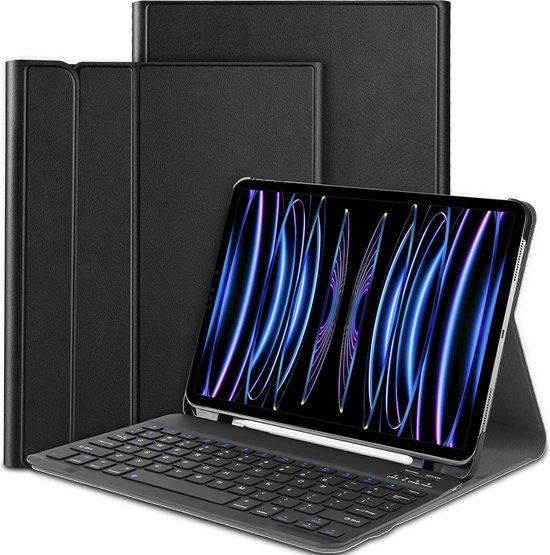 Just in Case Book Case for Apple iPad Pro 11 (M4) - Black - Faux Leather