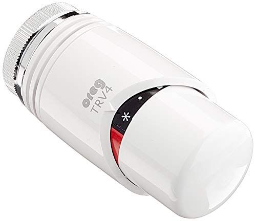 Oreg 0707007G thermostaatkop TRV4 (temperatuurinstelling 7-31 °C, met kijkvenster, vorstbescherming, geschikt voor M30x1,5 mm + 11,5 mm sluitmaat, wit)
