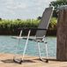Merkloos Compacte vouwstoel aluminium hoge rugleuning voor camping Ancona.